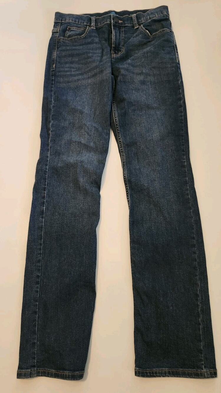 Thereabouts Boys Straight Fit Jeans Size 18 Slim Adjustable Waist Denim #544